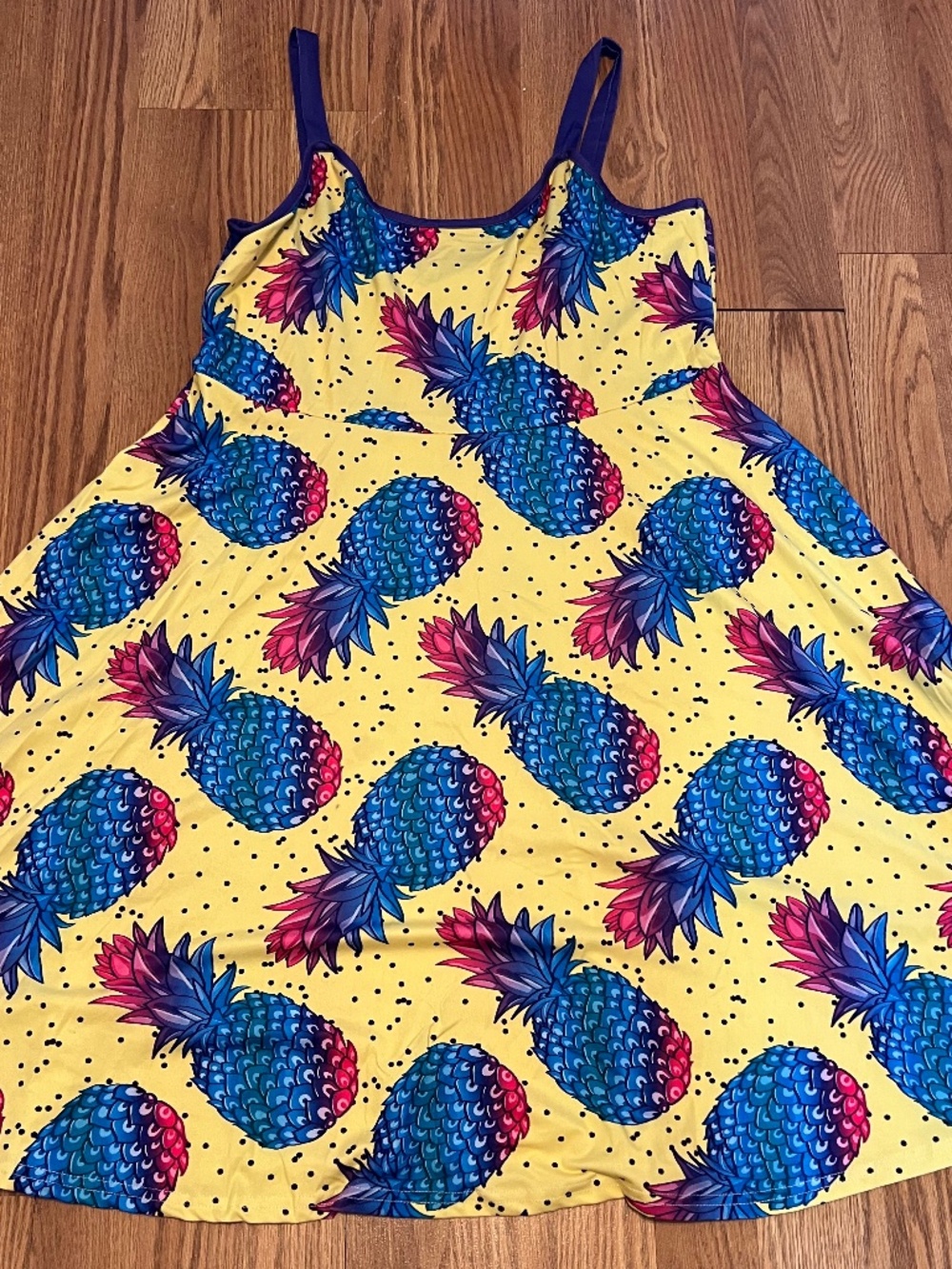 Pineapple swing dress 1XL 14 16
